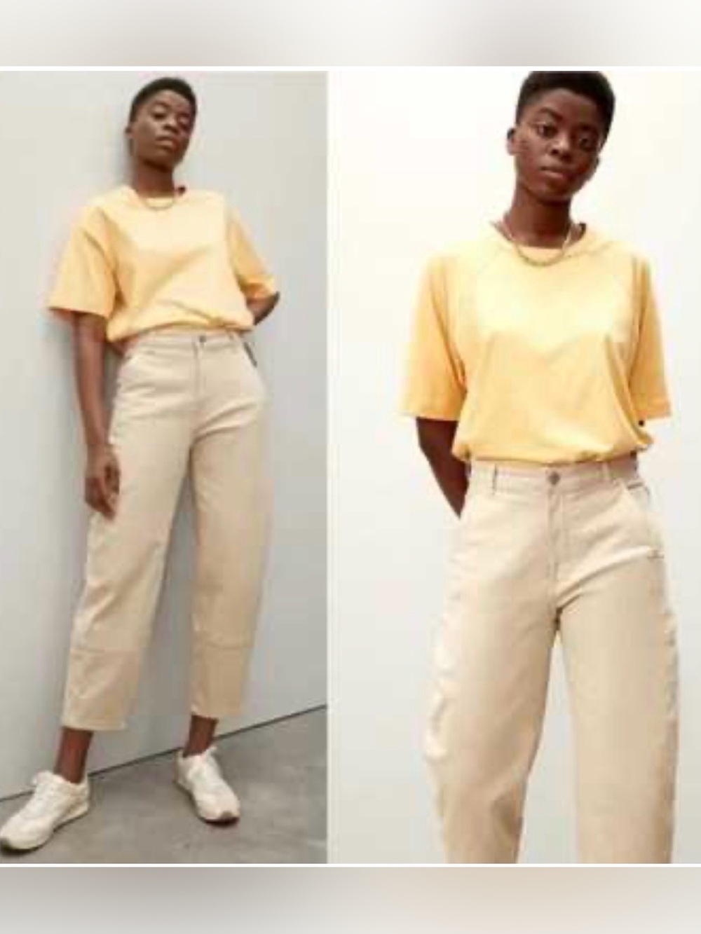 Everlane Beige Utility Barrel Pants EUC